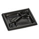 福助工業 弁当容器 箱膳19-16-1H 黒 00645422 1ケース(900個(50個×18))（直送品）