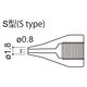 HAKKO ノズル 0.8mm S型 815/816用 A1496 1個（直送品）