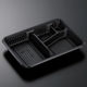 中央化学 弁当容器 CT仕切折R 2.5E2 BK 身 00401749 1袋(100個)（直送品）
