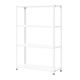 プラス KR軽量ラック（天地4段）幅1212×奥行462×高さ1800mm ホワイト 1台（4梱包）スチールラック セット品