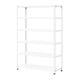 プラス KR軽量ラック（天地6段）幅1212×奥行462×高さ1800mm ホワイト 1台（5梱包）スチールラック セット品