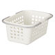 収納バスケット ミニ ハンドル付バスケット ホワイト　幅16.7×奥行25×高さ9.9cm　1個 オリジナル
