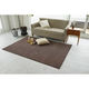 スミノエ コンシェルジュ エコロア100 防炎 ラグ ECR110 3000×3000mm ミックスブラウン 1枚（直送品）