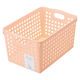 【収納ボックス】 イノマタ化学 ストックバスケットディープ ライトピンク 4577 1セット（1個×5）