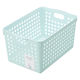 【収納ボックス】 イノマタ化学 ストックバスケットディープ ライトブルー 4577 1セット（1個×5）