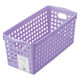 【収納ボックス】 イノマタ化学 ストックバスケットスリム ライトパープル 4572 1セット（1個×5）