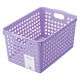 【収納ボックス】 イノマタ化学 ストックバスケットディープ ライトパープル 4577 1セット（1個×5）