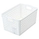 【収納ボックス】 イノマタ化学 ストックバスケットディープ ホワイト 4577 1セット（1個×15）