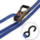 フリーク FREAK ラッシングベルト青 S字フック0.75ton 幅25mm×長さ0.5+4m 75382 1セット(1本×10)