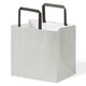 【紙手さげ袋】FLAT　エコアッシュ 220-1　アスクル限定カラーハンドル　1セット（100枚：25枚入×4） オリジナル