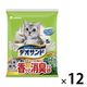 デオサンド オシッコのあとに香りで消臭する砂 ナチュラルグリーン 5L 12袋（4袋×3箱）猫砂