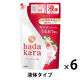 ハダカラ（hadakara）ボディソープ　フレッシュフローラルの香り　詰め替え　360ml　6個 ライオン