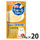 いなば CIAO チャオ ちゅーる キャットフード 猫 乳酸菌入り とりささみ 国産（14g×4本）20袋 ちゅ～る おやつ