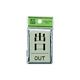 光 サインプレート 出口 OUT PL64-5 1セット(5枚) 113-2788（直送品）