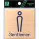 光 ドームサイン木目 Gentlemen青 MAB814-1 1セット(5枚) 820-1779（直送品）