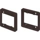 マサル工業 マサル ニュー・エフモール付属品 コンセント用引出フレーム 2個用 チョコ SFBK29 1個 121-9283（直送品）