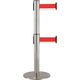 テラモト 2段式ベルトパーテーション シグナルレッド SU--661-620-2 1台 120-8458（直送品）
