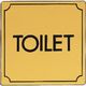 光 真鍮サインプレート TOILET LG1112-3 1枚 224-4472（直送品）