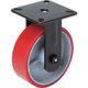 オーエッチ工業 OH スーパーストロングキャスター重荷重用 固定ウレタン車輪 車輪径200mm 許容荷重500kg 34FU-200 1個（直送品）