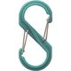 アイテック 光 S型カラビナ 小 ターコイズ B-KRSA61-7 1セット(5個) 112-9640（直送品）