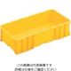 岐阜プラスチック工業 RISU ボックス型コンテナ 235790 ST型コンテナーSTーK15 黄 ST-K15 Y 1個 868-7164（直送品）