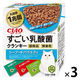 いなば CIAO チャオ 猫 すごい乳酸菌クランキー シーフードバラエティ 総合栄養食 国産（20g×10袋）3個 キャットフード