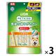 ペットキッス 食後の歯みがきガム 低カロリー 小型犬用 国産 110g（約20本）3袋 ドッグフード おやつ デンタルケア