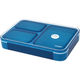 弁当箱 クリア ダーク ブルー 薄型 フードマン 600ml DSK 1段 1個 シービージャパン