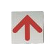 光 ステンレスサインプレート 赤矢印 KS895-4 1枚 224-2920（直送品）