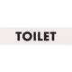 光 アクリルマットサイン TOILET 45mmX180mm KMP1845-9 1セット(5枚) 112-3269（直送品）