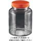 江部松商事 ガラス 保存ビン 八角型 オレンジ 61-6570-25 1個（直送品）