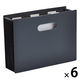 キングジム サクッと整理！ドキュメントファイル（オープン） ブラック 2291ーBK 1セット（1冊×6）
