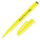 ぺんてる カラー筆ペン 筆タッチサインペン Neon Color 蛍光イエロー SES15C-FG 1本