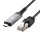 サンワサプライ  USB Type-C LAN変換ケーブル（Gigabit対応・2m） KB-SL6CLAN02BK（直送品）