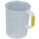 ケニス カラー取手付PPビーカー 2000mL 黄 31310988 1個（直送品）