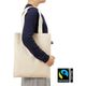 【店舗用品】 服部　フェアトレードコットンフラットトート　TF-0001-5　1セット(5枚入)　　（直送品）