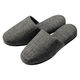 オーミケンシ ネップ柄スリッパ ブラック 4411 1足（直送品）
