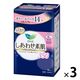 【生理用品】 花王 ロリエ しあわせ素肌 特に多い夜用 35cm 羽つき 無香料 大容量 シェアセット 1セット(14枚入×3個)
