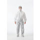 【防護服】 川西工業 「現場のチカラ」不織布つなぎ服 スタンドカラータイプ AK7024WM ホワイト 10着（1着×10）  オリジナル