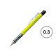 トンボ鉛筆 シャープペン　モノグラフ 0.3mm  ネオンイエロー　 DPA-135C 5本（直送品）