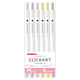 ゼブラ クリッカート6色セット ペールカラー WYSS22-BC-6CPL 1セット