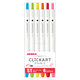 ゼブラ クリッカート6色セット スタンダードカラー WYSS22-BC-6CST 1セット
