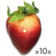 みはし 果物オブジェ フェイクフードインテリア ストロベリー 10個セット NAC114 1セット(10個入)（直送品）