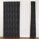 ユニベール 遮光・遮音・遮熱カーテン IDプリモ 幅1000×高さ1000mm ブラック 4548654773681  1セット（厚地カーテン2枚）（直送品）
