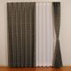 ユニベール 遮光カーテン LMカリヨン 幅1000×高さ1350mm ブラウン 4548654683546  1セット（厚地カーテン2枚）（直送品）