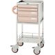 【軒先渡し】サカセ化学工業 処置・包交カート 本体:ピーチ 24-8019-0002 1台（直送品）