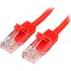カテゴリ5e LANケーブル 10m レッド ツメ折れ防止RJ45コネクタ Cat5e UTPイーサネットケーブル 45PAT10MRD 1個