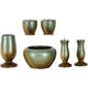 奏音 銅器 なごみ マットグリーン 6点セット 3.0寸 ls-160 1セット（6具足入）（直送品）