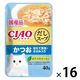 いなば CIAO チャオ だしスープ かつお ほたて貝柱・ささみ入り 国産 40g 16袋 キャットフード 猫用 パウチ