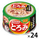 いなば とろみ とりささみ・牛肉入り 80g 国産 24缶 ドッグフード ウェット